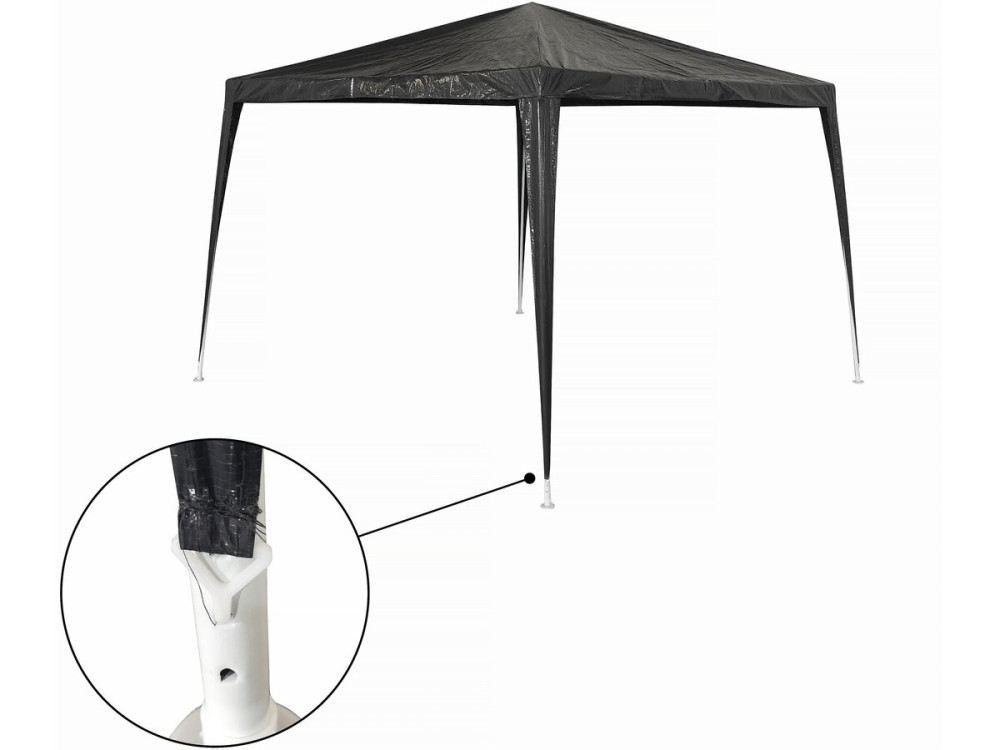 Gartenlaube "Natacha 3" - 3 x 3 m - Grau