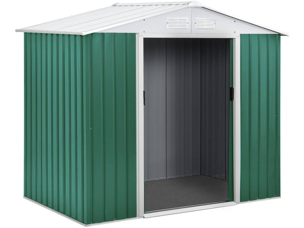 Gerätehaus aus Metall "Rosas" - 2,71 m² - Grün