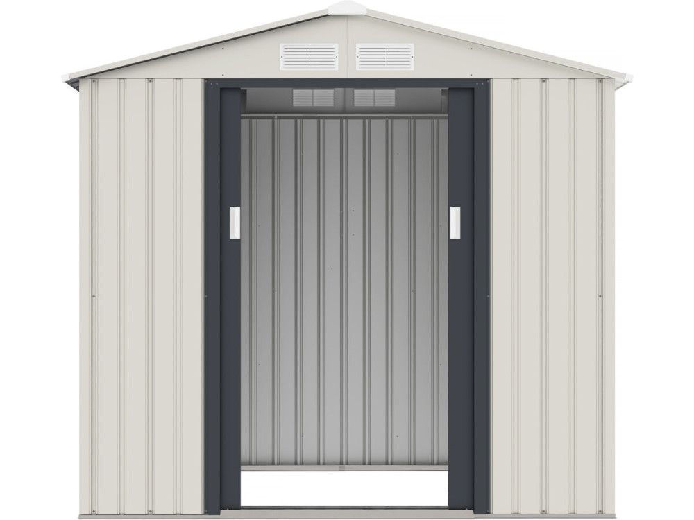 Metallgerätehaus "Nebraska" - 4,07m² mit Regenrinne