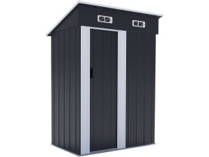 Metallgerätehaus Schiebetür "Memphis" - 1,36 m² - Grau
