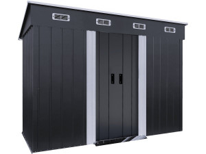 Metallgerätehaus mit Pultdach "Denver" - 3,32 m² - Grau