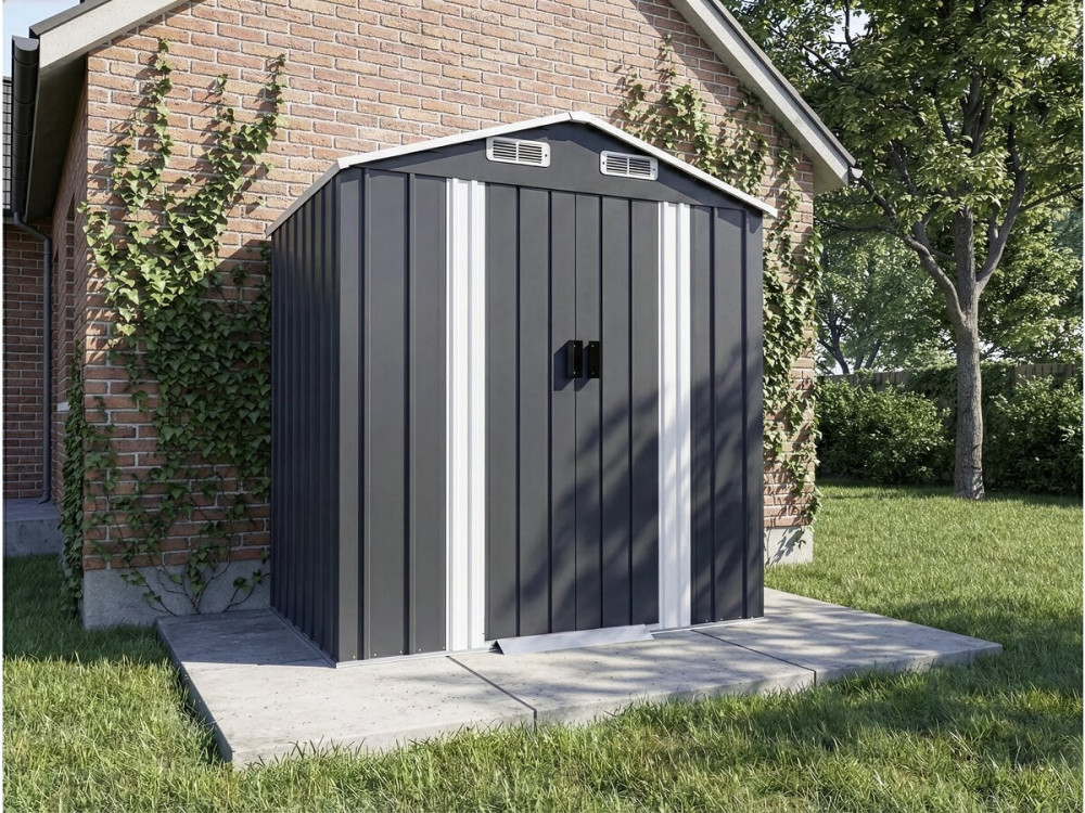 Metallgerätehaus mit Schiebetür "Boston" - 2,17 m² - Grau