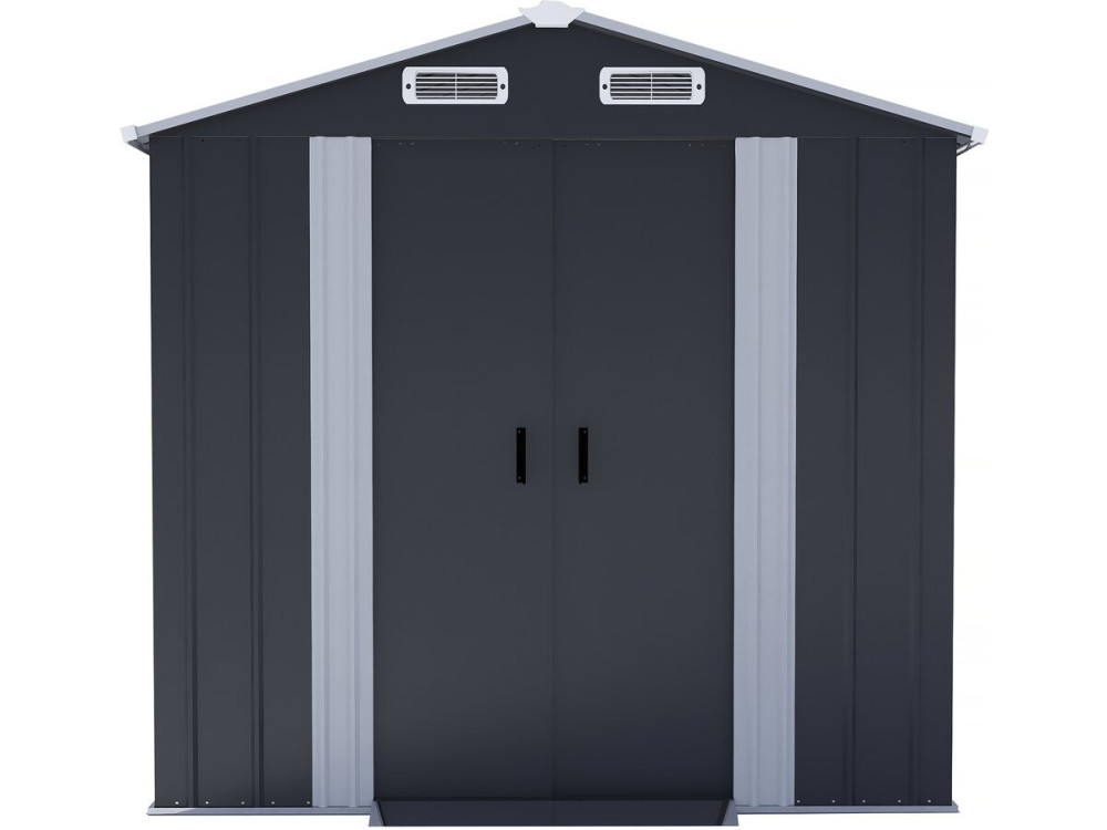 Metallgerätehaus mit Schiebetüren "Boston" - 4.12 m² - Grau