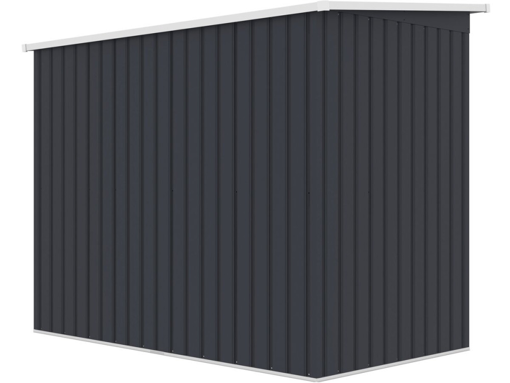 Gartenhaus aus Metall mit einseitigem Metalldach „Orlando“ – 2,81 m² – Grau