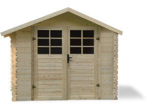 Gartenhaus aus traditionellem Holz - 8.88 m2 - 2.98 x 2.98x 2.18 m - 28 mm