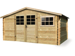 Traditionelles Gartenhaus aus Holz - 11.56 m2 - 388 x 298 x 218 cm - 28mm