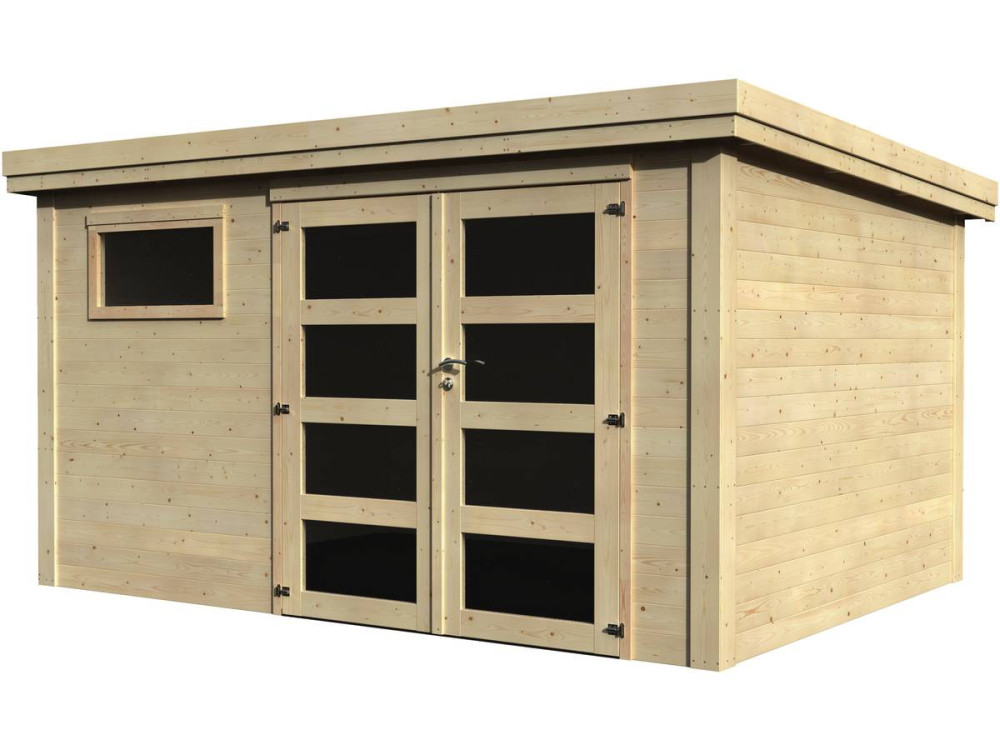 Gartenhaus "Paolo" - 10 m² - 3.65 x 2.75 x 2.16 m - 28 mm