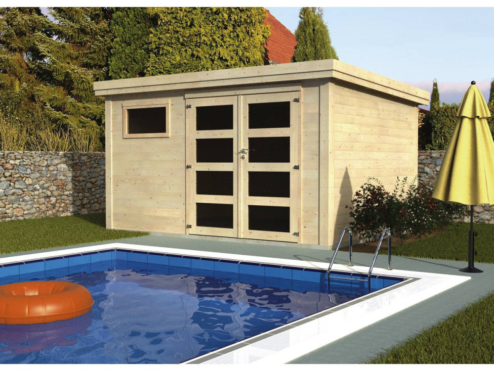 Gartenhaus "Paolo" - 10 m² - 3.65 x 2.75 x 2.16 m - 28 mm