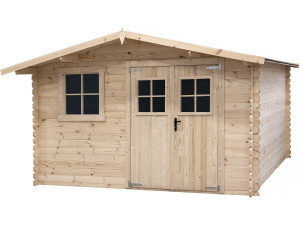 Gartenhaus aus Holz 14 m² "Oz"  - 388 x 298 x 225 cm - 28 mm