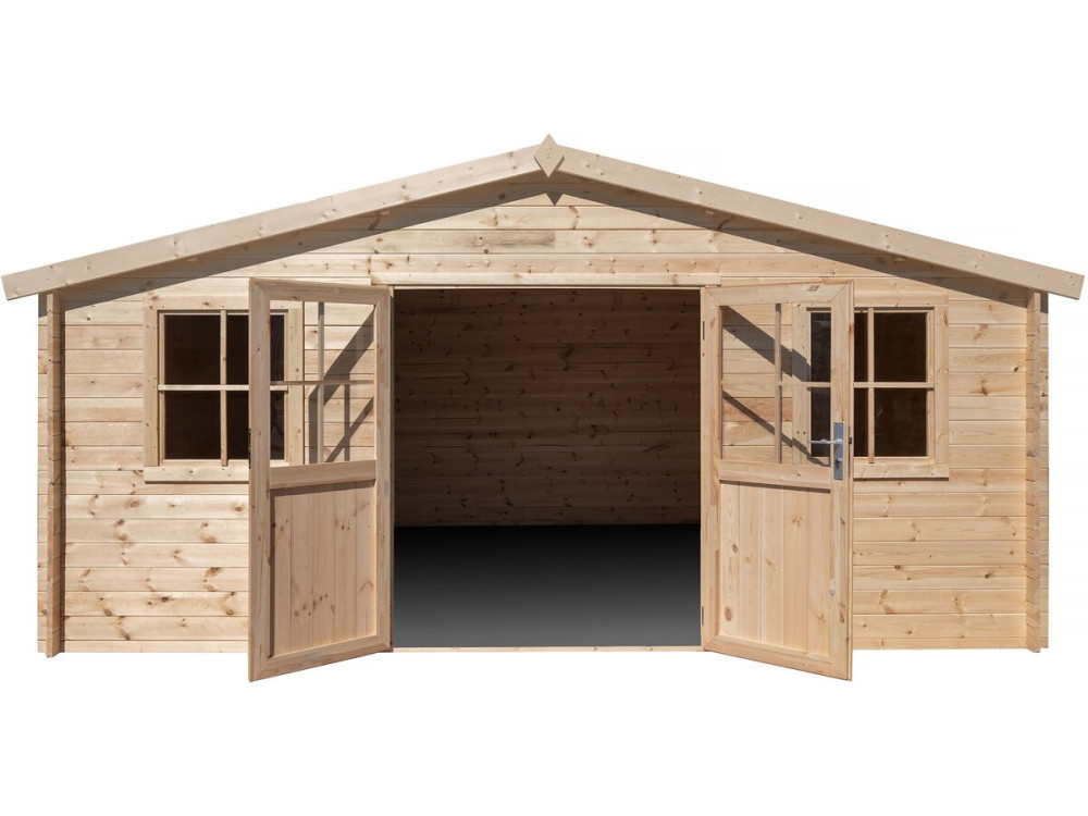 Gartenhaus aus Holz "Alex" - 20,20 m² - 4,80 x 4,00 x 2,39 m - 28 mm