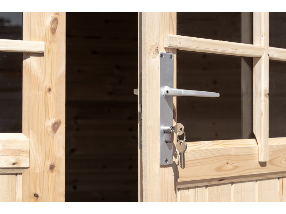 Gartenhaus aus Holz "Alex" - 20,20 m² - 4,80 x 4,00 x 2,39 m - 28 mm