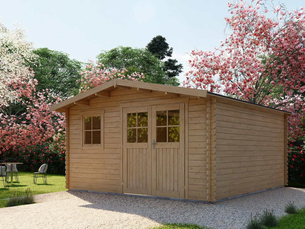 Gartenhaus aus Holz "Belval" - 18,75 m² - 28 mm