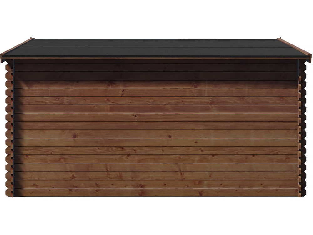 Gartenhaus aus kesseldruckimprägniertem Holz braun "Lormont" - 21,2 m² - 28 mm