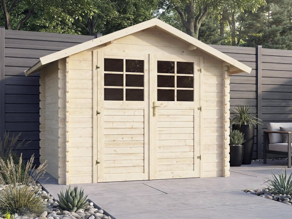 Gartenhaus aus Holz "Beaufort" - 6.94 m² - 287 x 241 cm - 28 mm