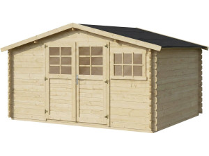 Gartenhaus aus Holz "Clairval" - 416 x 301 x 218 cm - 12.53 m² - 28 mm