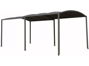 Metall-Carport „Mathis“ – ausziehbar 303/566 x 295 x 240 cm – Anthrazit