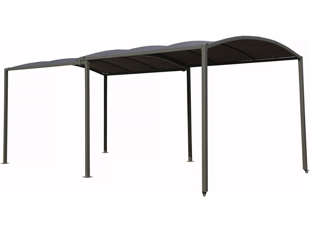 Metall-Carport „Mathis“ – ausziehbar 303/566 x 295 x 240 cm – Anthrazit