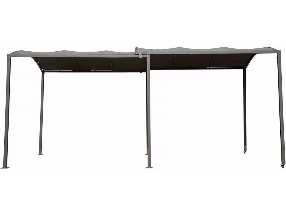 Metall-Carport „Mathis“ – ausziehbar 303/566 x 295 x 240 cm – Anthrazit