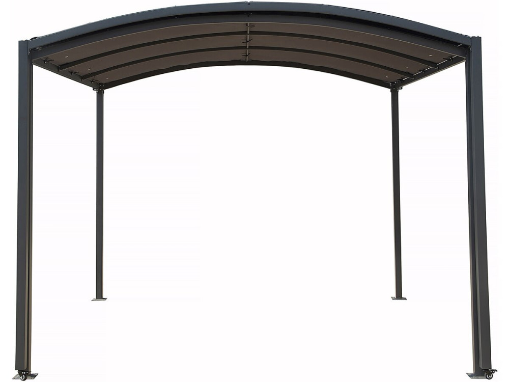 Metall-Carport „Mathis“ – ausziehbar 303/566 x 295 x 240 cm – Anthrazit