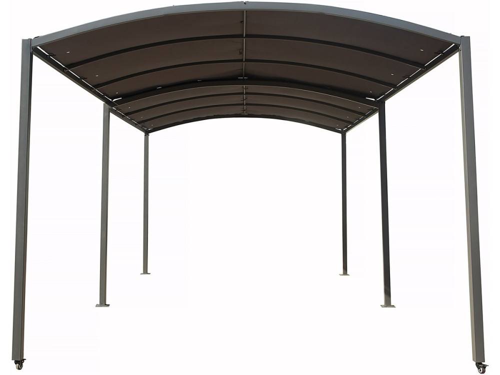 Metall-Carport „Mathis“ – ausziehbar 303/566 x 295 x 240 cm – Anthrazit