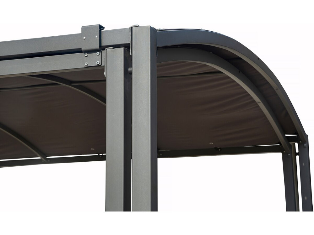 Metall-Carport „Mathis“ – ausziehbar 303/566 x 295 x 240 cm – Anthrazit