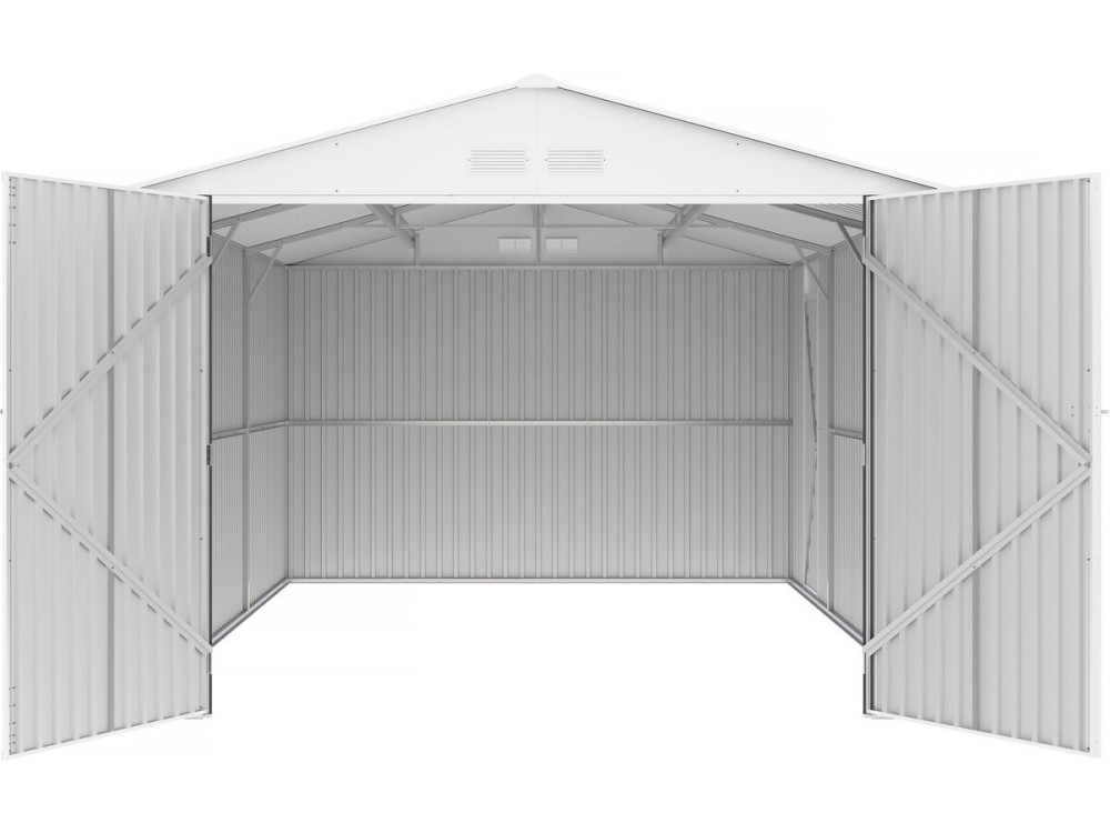 Metallgarage „Houston“ - 18,56 m² mit Solarpaneele - Anthrazit