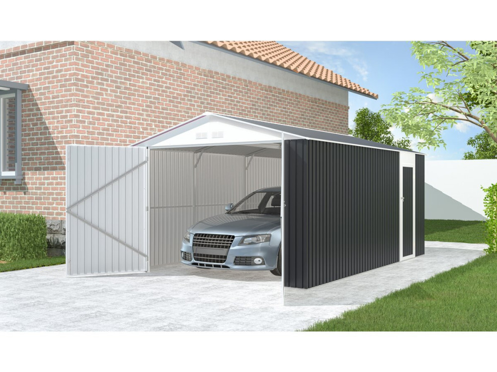 Metallgarage „Houston“ 15,36 m² - Anthrazit