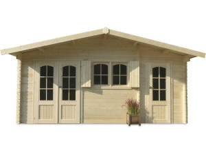Gartenhaus aus Holz "Rostock" - 22.04 m² - 5.68 x 3.88 x 2.75 m - 40 mm