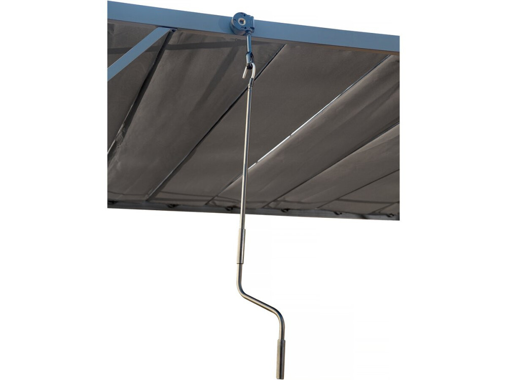 Bioklimatische Pergola aus Stoff „Lodge“ 3 x 4 m - Anthrazit