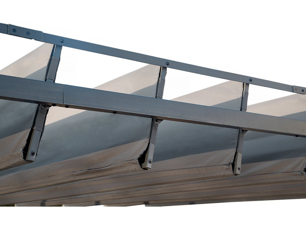 Bioklimatische Pergola aus Stoff „Lodge“ 3 x 4 m - Anthrazit