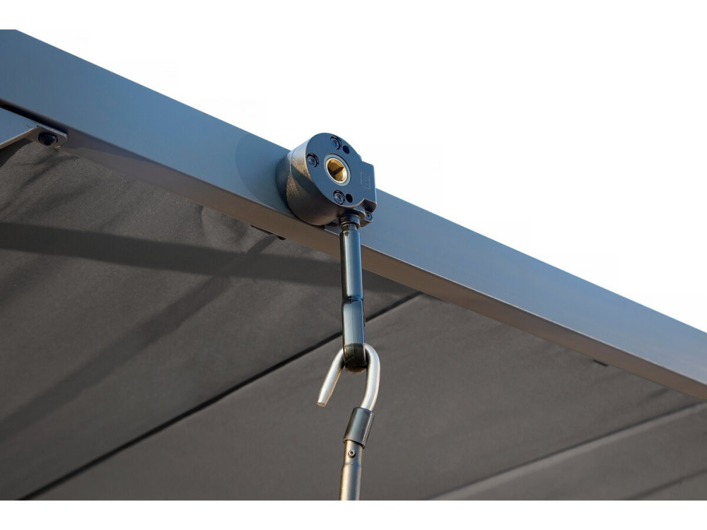 Bioklimatische Pergola aus Stoff „Lodge“ 3 x 4 m - Anthrazit