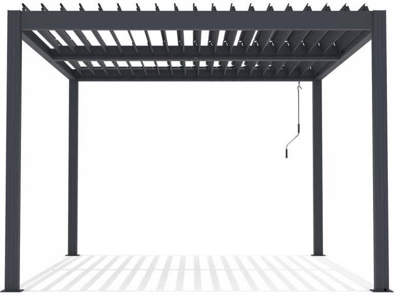 Bioklimatische Pergola aus Aluminium "Windsor" - 3 x 4 m - Anthrazit