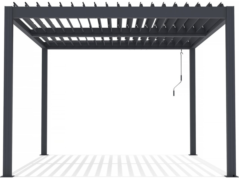 Bioklimatische Pergola aus Aluminium "Windsor" - 3 x 4 m - Anthrazit