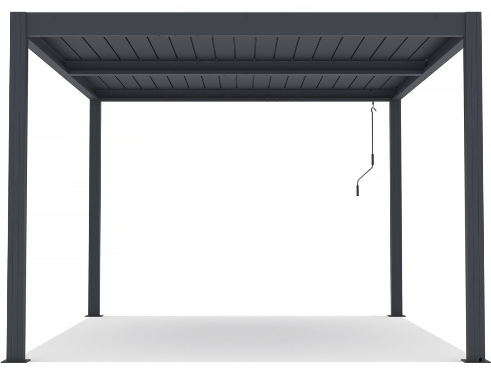 Bioklimatische Pergola aus Aluminium "Windsor" - 3 x 4 m - Anthrazit