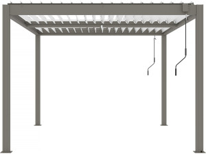 Bioklimatische Pergola "Windsor" - 3 x 4 m - Taupe