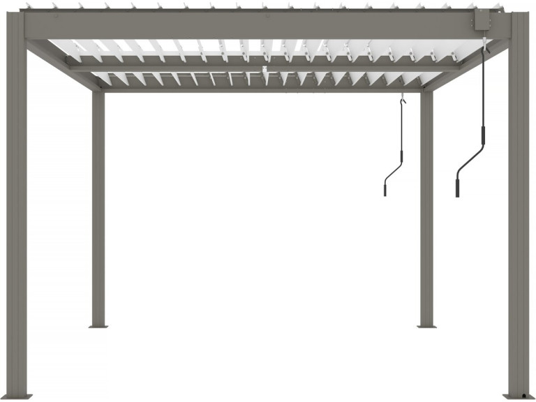 Bioklimatische Pergola "Windsor" - 3 x 4 m - Taupe