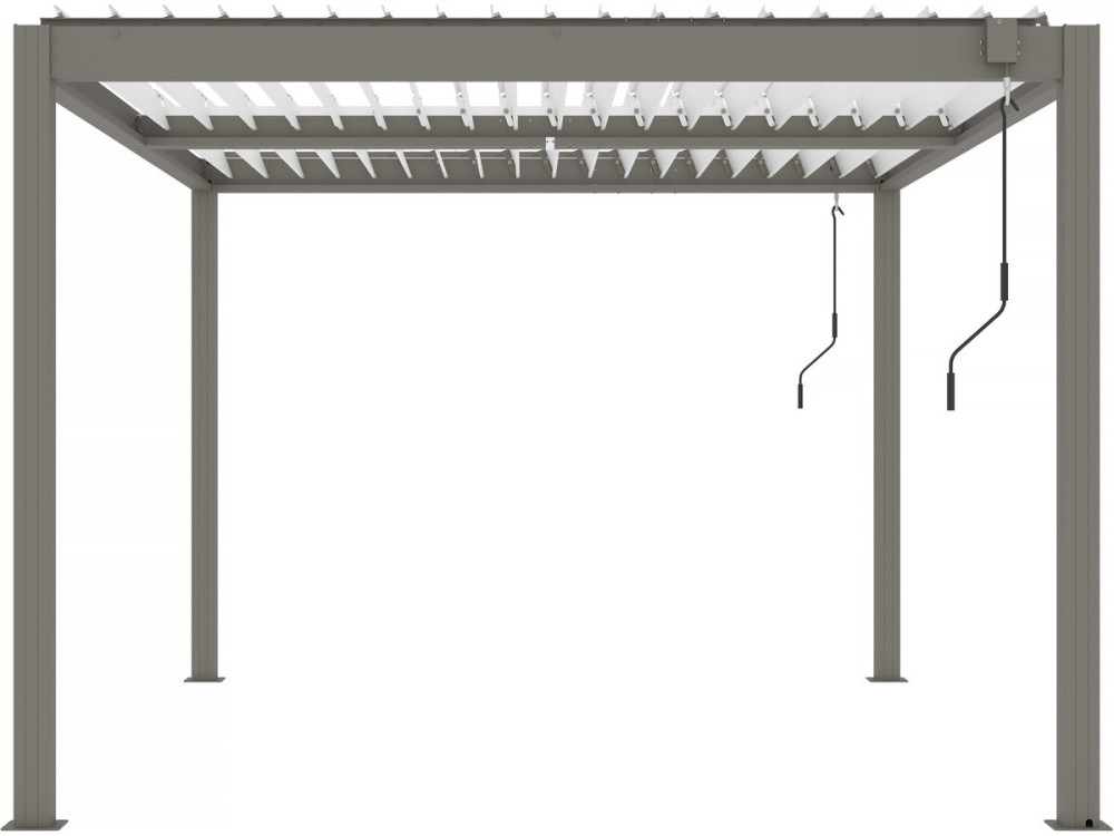 Bioklimatische Pergola "Windsor" - 3 x 4 m - Taupe