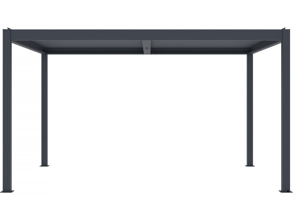Bioklimatische Pergola "Windsor Premium" mit LED aus Aluminium 3 x 4 m - Grau