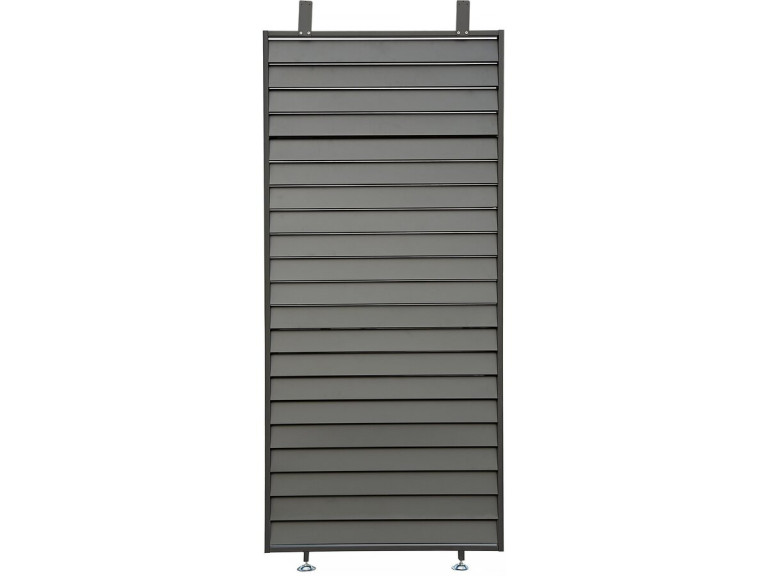 Jalousie für bioklimatische Pergola aus verzinktem Stahl "Clifford" - 92 x 4 x 208 cm - Grau
