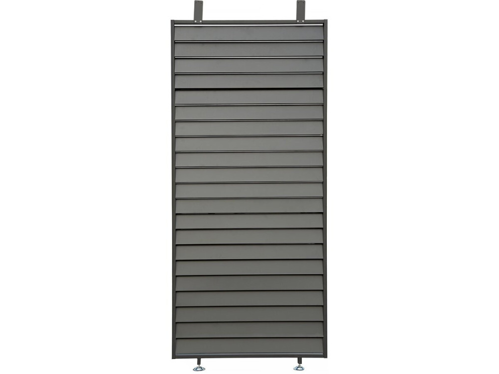 Jalousie für bioklimatische Pergola aus verzinktem Stahl "Clifford" - 92 x 4 x 208 cm - Grau