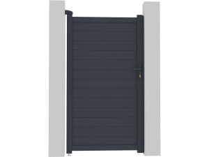Gartentor aus Aluminium "Marc" - 101,2 x 180,9 cm - Grau