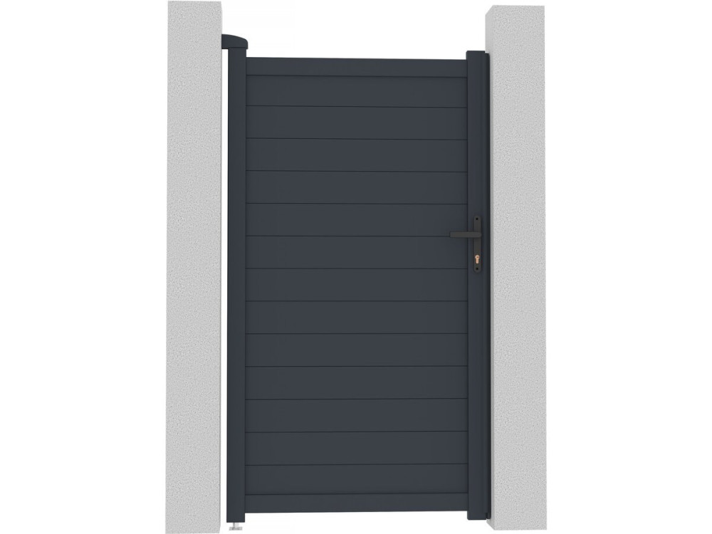 Gartentor aus Aluminium "Marc" - 101,2 x 180,9 cm - Grau
