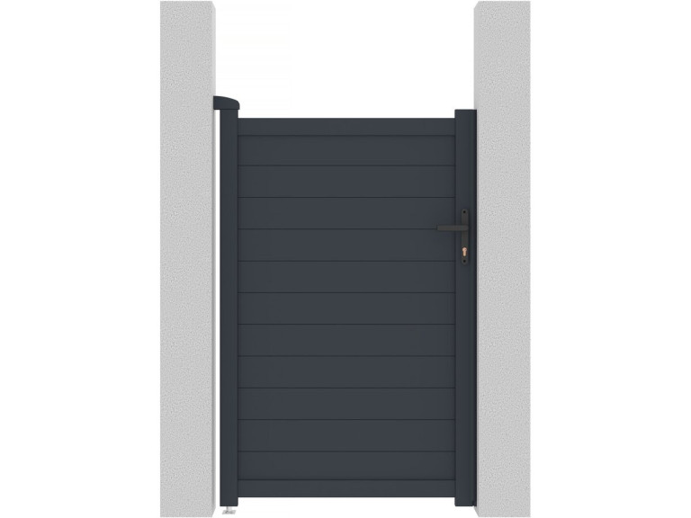 Gartentor aus Aluminium "Marc" - 101,2 x 155,9 cm - Grau