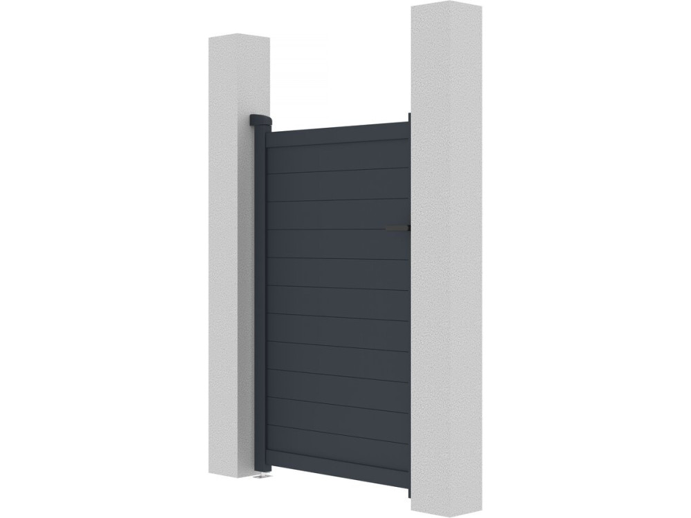 Gartentor aus Aluminium "Marc" - 101,2 x 155,9 cm - Grau