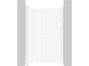 Gartentor aus Aluminium "Lola" - 101,2 x 155,9 cm - Weiß