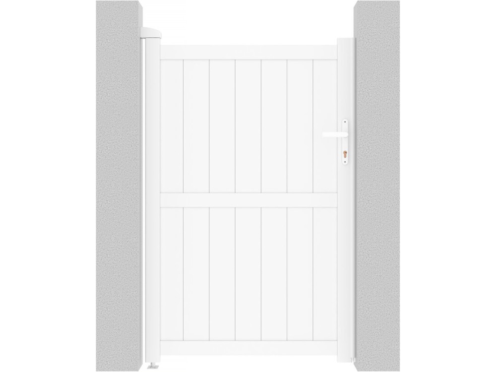 Gartentor aus Aluminium "Lola" - 101,2 x 155,9 cm - Weiß