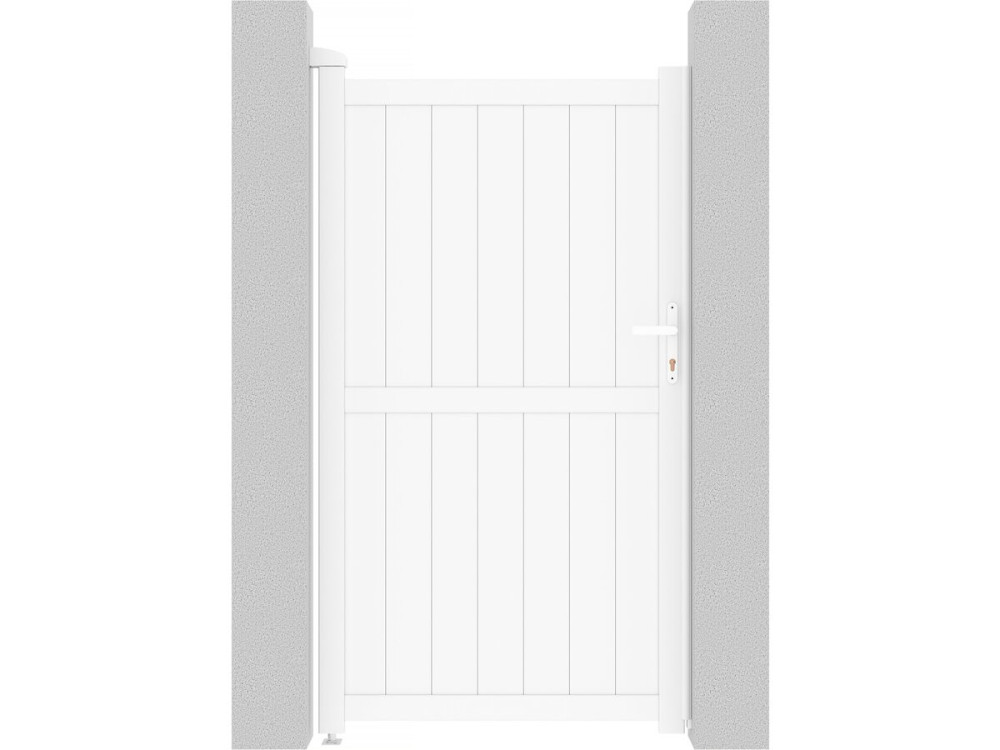 Gartentor aus Aluminium "Lola" - 101,2 x 180,9 cm - Weiß