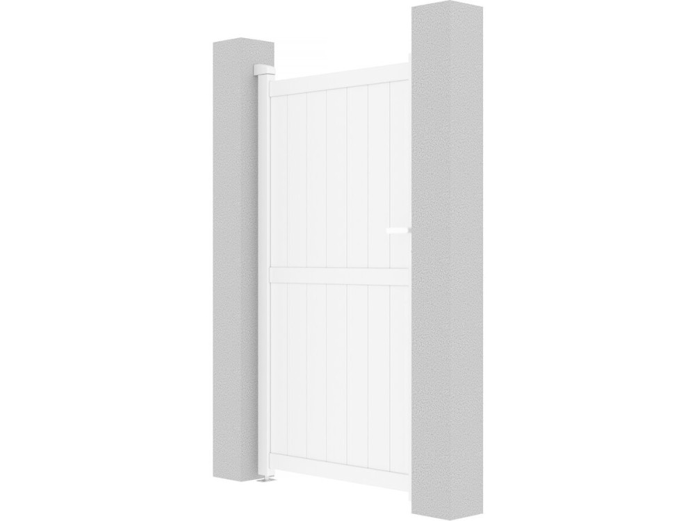 Gartentor aus Aluminium "Lola" - 101,2 x 180,9 cm - Weiß