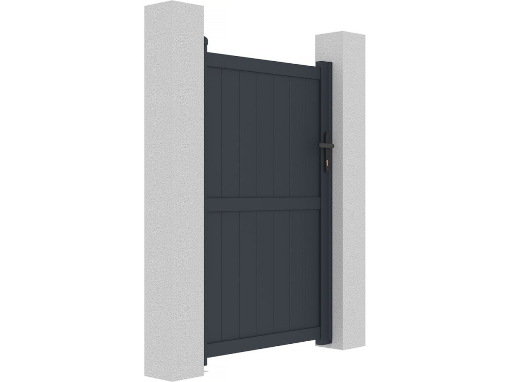 Gartentor aus Aluminium "Maurice" - 101,2 x 155,9 cm - Grau