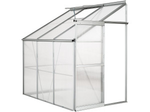Polycarbonat-Anlehngewächshaus "Dill" 190 x 125 x 195 cm - 2,37 m²